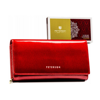 Dámská kožená peněženka Peterson červená KZ47668