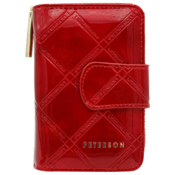 Dámská kožená peněženka Peterson červená KZ49217