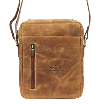 Pánská kožená taška Wild hnědá KZ44061