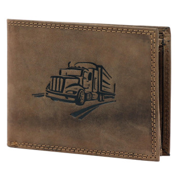 Pánská kožená peněženka VS hnědá KZ53439